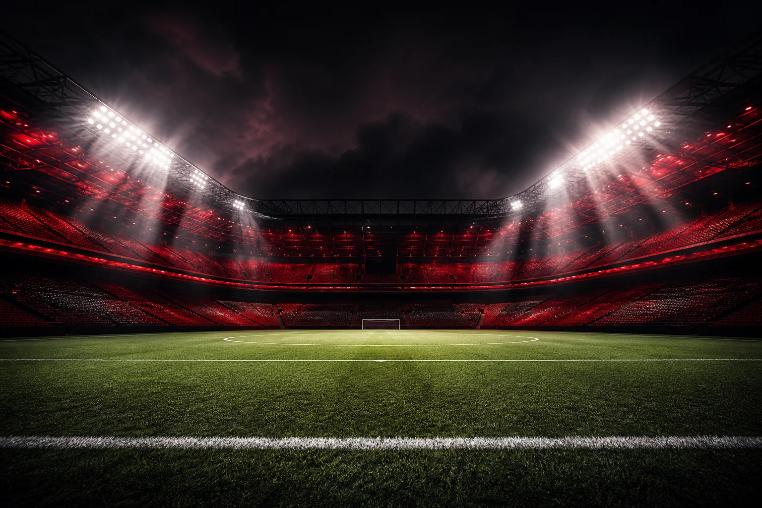 Futballstadion esti hangulatban — CTA háttér